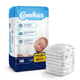Comfees® Unisex Baby Diaper Newborn Disposable Moderate Absorbency (907018_CS) 168/CS