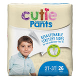 Cutie Pants® Male Toddler Training Pants Size 2T to 3T Disposable Heavy Absorbency (831574_BG) 26/BG