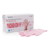 McKesson Pink Nitrile® Exam Glove Large NonSterile Nitrile Standard Cuff Length Textured Fingertips Pink Not Rated (1065403_CS) 2500/CS