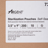McKesson Argent™ Sure-Check® Sterilization Pouch Ethylene Oxide (EO) Gas / Steam 3-1/2 X 9 Inch Transparent / Blue Self Seal Paper / Film (527134_CS) 10/CS