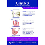 Unistik 3 Safety Lancet 23 Gauge Retractable Push Button Activation Finger (475825_BX) 100/BX