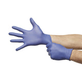 McKesson Confiderm® LDC Exam Glove X-Large NonSterile Nitrile Standard Cuff Length Fully Textured Blue Chemo Tested / Fentanyl Tested (1159332_CS) 2300/CS
