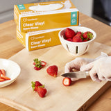 CareStock™ Exam Glove Medium NonSterile Vinyl Standard Cuff Length Smooth Clear Not Rated (1230908_CS) 1000/CS