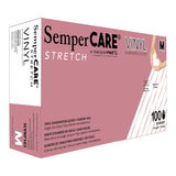 SemperCare® Vinyl Exam Glove Medium NonSterile Stretch Vinyl Standard Cuff Length Smooth Ivory Not Rated (403580_BX) 100/BX