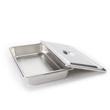 McKesson Instrument Tray Recessed Grip Stainless Steel 12-1/8 X 7-5/8 X 2-1/8 Inch (1038453_BX) 6/BX