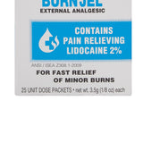 Water Jel® Burn Jel® Burn Relief Lidocaine Topical Gel 3.5 Gram Individual Packet (786977_BX) 25/BX