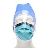 Cardinal Health™ Procedure Mask with Eye Shield Anti-fog Foam ASTM Level 3 Earloops One Size Fits Most (296230_BX) 25/BX
