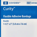 Curity™ Adhesive Strip 1-1/2 X 3 Inch Fabric Knuckle Tan Sterile (801923_CS) 1200/CS