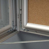 MT Displays 4X(8.5X11) Enclosed Cork Bulletin Board Outdoor Use (USBN1004A4X2000) Each