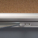 MT Displays 4X(8.5X11) Enclosed Cork Bulletin Board Outdoor Use (USBN1004A4X2000) Each