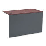 HON® 38000 Series Flush Return, Left, 48w x 24d x 29.5h, Mahogany/Charcoal (HON38216LNS) Each