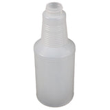 Impact® Plastic Bottle w/ Graduations, 16 oz, Translucent, 150/Case (IMP5016) Each