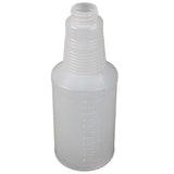 Impact® Plastic Bottle w/ Graduations, 16 oz, Translucent, 150/Case (IMP5016) Each