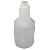 Impact® Plastic Bottle w/ Graduations, 24 oz, Translucent, 96/Case (IMP5024WG) 1 Case