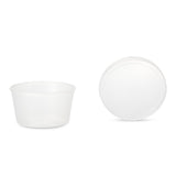 Dawn Mist® Denture Cup 8 oz. Clear Snap-On Lid Single Patient Use (626309_BG) 25/BG