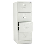 HON® 510 Series Vertical File, 4 Legal-Size File Drawers, Light Gray, 18.25" x 25" x 52" (HON514CPQ) Each
