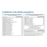 McKesson Confiderm® 6.8C Exam Glove Large NonSterile Nitrile Standard Cuff Length Fully Textured Blue Chemo Tested / Fentanyl Tested (1225750_CS) 1000/CS