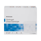 McKesson Hydrogel Wound Dressing Sheet 4 X 4 Inch Sterile (494194_BX) 10/BX