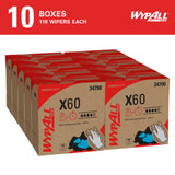 WypAll® General Clean X60 Task Wipe 1180 Sheets Pop-Up™ Box 9.1 X 165.8 Inch NonSterile Limited Reuse (1252415_BX) 118/BX
