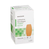 McKesson Adhesive Strip 2 X 4 Inch Fabric Rectangle Tan Sterile (514534_BX) 1/BX