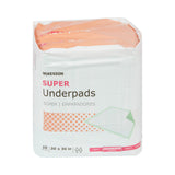 McKesson Super Disposable Underpad 30 X 30 Inch Fluff / Polymer Moderate Absorbency (724049_BG) 10/BG