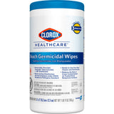 Clorox Healthcare® Surface Disinfectant Cleaner Premoistened Bleach Germicidal Manual Pull Wipe 150 Count Canister Floral Scent NonSterile (726380_CS) 6/CS