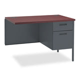 HON® Metro Classic Series Workstation Return, Right, 42w x 24d x 29.5h, Mahogany/Charcoal (HONP3235RNS) Each