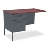 HON® Metro Classic Series Workstation Return, Left, 42w x 24d x 29.5h, Mahogany/Charcoal (HONP3236LNS) Each