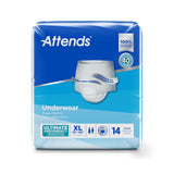 Attends® Unisex Adult Absorbent Underwear Pull On with Tear Away Seams X-Large Disposable Heavy Absorbency (461061_CS) 56/CS