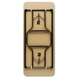 Iceberg OfficeWorks Classic Wood-Laminate Folding Table, Straight Legs, Rectangular, 48" x 24" x 29", Walnut (ICE55304) Each