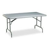 Iceberg IndestrucTable Industrial Folding Table, Rectangular, 60" x 30" x 29", Charcoal (ICE65217) Each