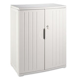 Iceberg Rough n Ready Storage Cabinet, Two-Shelf, 36w x 22d x 46h, Platinum (ICE92563) Each