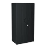 Iceberg Rough n Ready Storage Cabinet, Four-Shelf, 36w x 22d x 72h, Black (ICE92571) Each