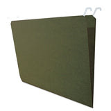find It™ Hanging File Folders with Innovative Top Rail, Legal Size, 1/4-Cut Tabs, Standard Green, 20/Pack (IDEFT07043)