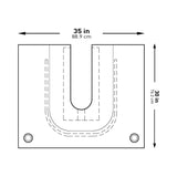 McKesson Orthopedic Drape U-Drape with Pouch 35 W X 30 L Inch Sterile (1101294_PK) 1/PK
