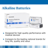 McKesson Alkaline Battery 9V Cell 9V Disposable 10 Pack (862351_CS) 250/CS