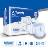 Attends® Care Advanced Unisex Adult Incontinence Brief Medium Disposable Heavy Absorbency (955307_BG) 24/BG
