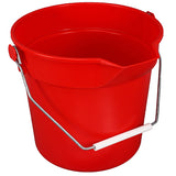 Impact® Deluxe Heavy-Duty 10 Quart Bucket, Red, 12/Case (IMP5510R) Case of 12