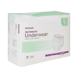 McKesson Unisex Adult Absorbent Underwear Pull On with Tear Away Seams Large Disposable Heavy Absorbency (1123836_CS) 72/CS