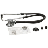 McKesson Sprague Stethoscope Black 2-Tube 16 Inch Tube Double Sided Chestpiece (761428_EA) 1/EA