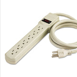 Innovera® Power Strip, 6 Outlets, 4 ft Cord, Ivory (IVR73304) Each