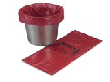 McKesson Kick Bucket Waste Bag Biohazard Symbol / Biohazard / Anti-Static 7 to 10 gal. Red 8 X 12 X 24 Inch (194671_CS) 500/CS