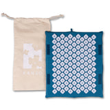 Kanjo Acupressure Foot Mat Sapphire / White Cotton-Linen Fabric / Memory Foam / Plastic 14 X 16 Inch (1236437_EA) 1/EA