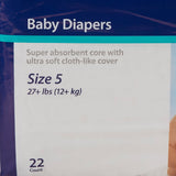 Cardinal Health™ Wings™ Unisex Baby Diaper Size 5 / X-Large Disposable Heavy Absorbency (724686_BG) 22/BG