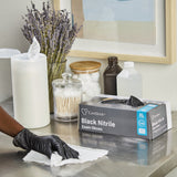 CareStock™ Exam Glove X-Large NonSterile Nitrile Standard Cuff Length Fully Textured Black Not Rated (1230895_CS) 2300/CS