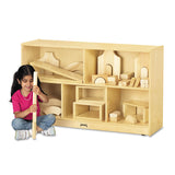 Jonti-Craft Low Single Mobile Storage Unit, 48w x 15d x 29.5h, White (JNT0392JC) Each