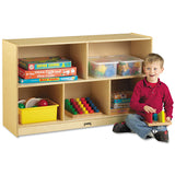 Jonti-Craft Low Single Mobile Storage Unit, 48w x 15d x 29.5h, White (JNT0392JC) Each