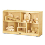 Jonti-Craft Low Single Mobile Storage Unit, 48w x 15d x 29.5h, White (JNT0392JC) Each