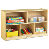 Jonti-Craft Low Single Mobile Storage Unit, 48w x 15d x 29.5h, White (JNT0392JC) Each