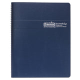 House of Doolittle™ Recycled Professional Weekly Planner, 15-Minute Appts, 11 x 8.5, Blue Wirebound Soft Cover, 12-Month (Jan to Dec): 2026 (HOD27207) Each